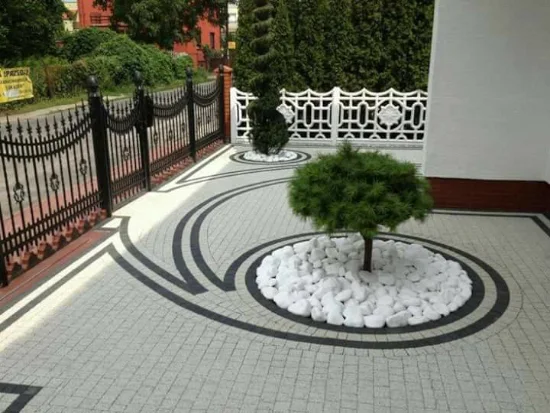 taman minimalis di depan rumah