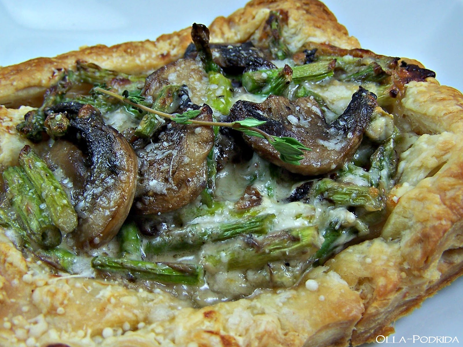 OllaPodrida Asparagus and Mushroom Tarts
