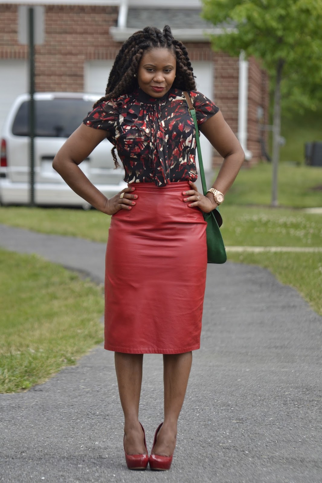 . The Red Leather Skirt!