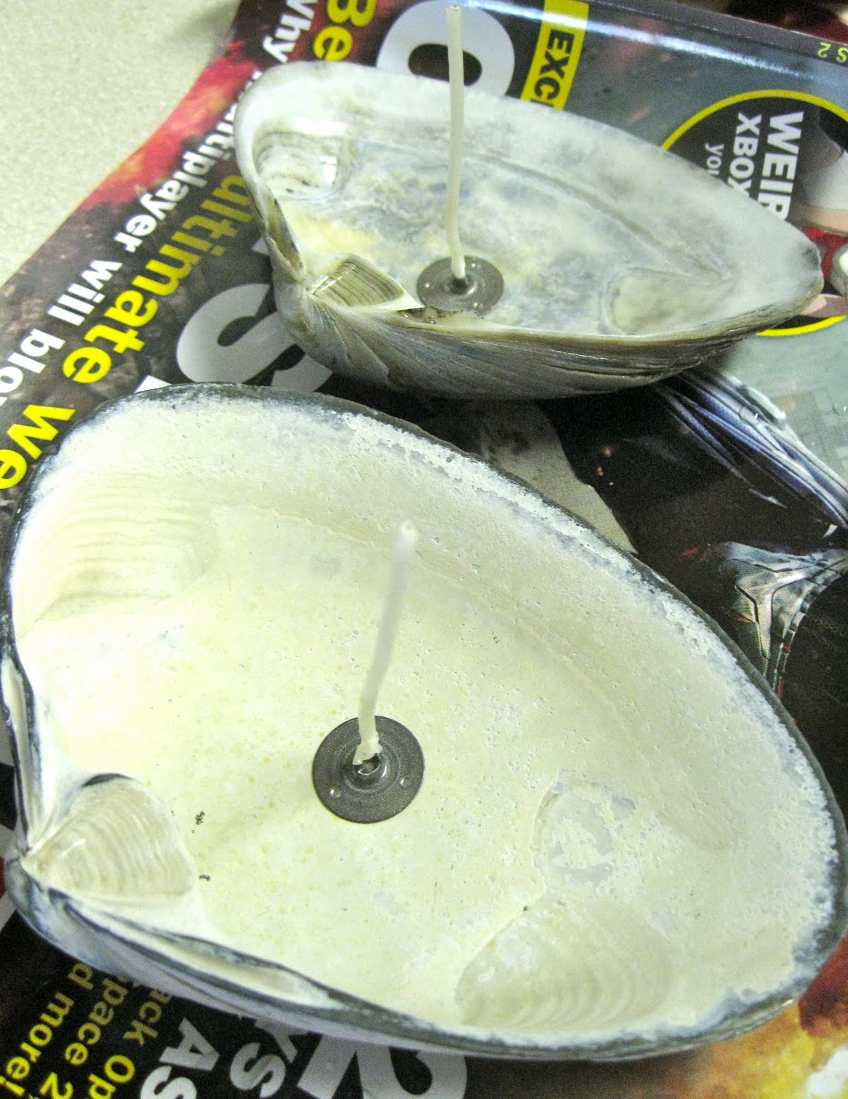 Art For All Craft Seashell Surf Wax Candles