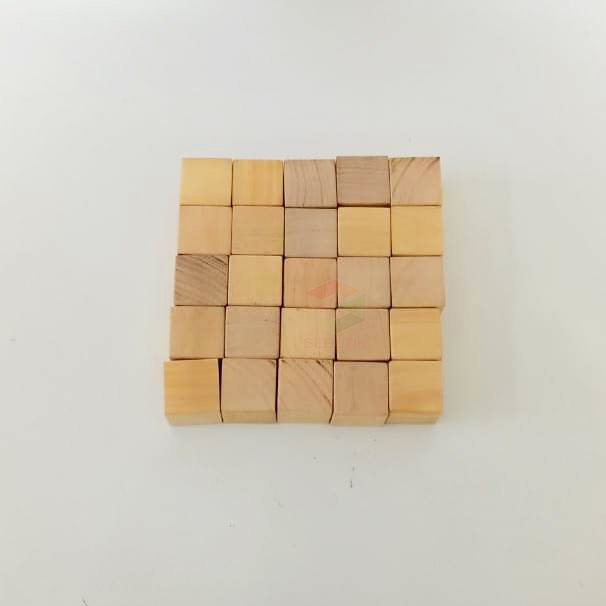Kubus Kayu 3 Cm