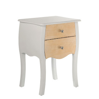 mesilla dormitorio clasico blanco oro