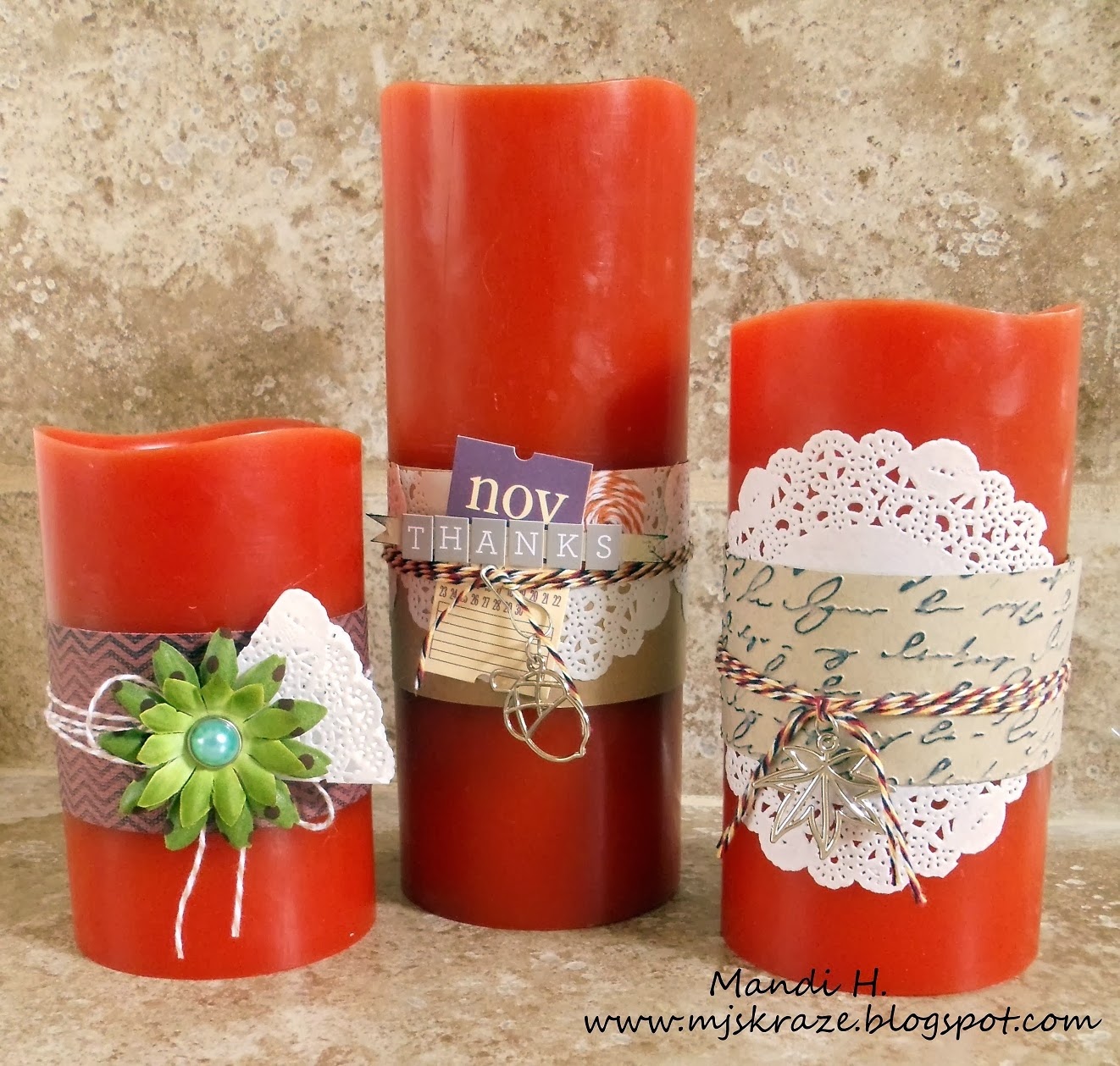 Twineology by Timeless Twine Decorative Candle Wraps