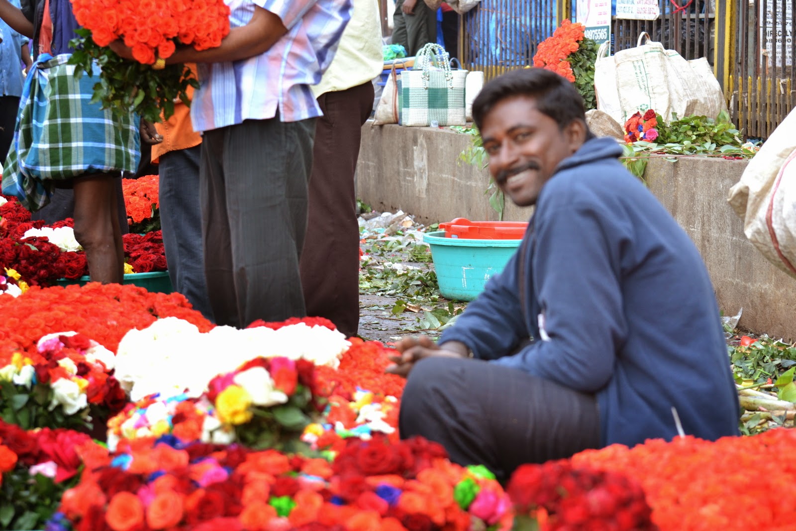 Bangalore Flower Market, K R Market