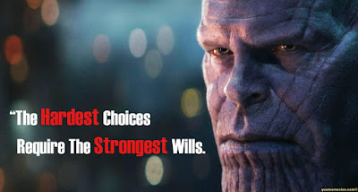 Thanos The Hardest Choices require The Strongest Will