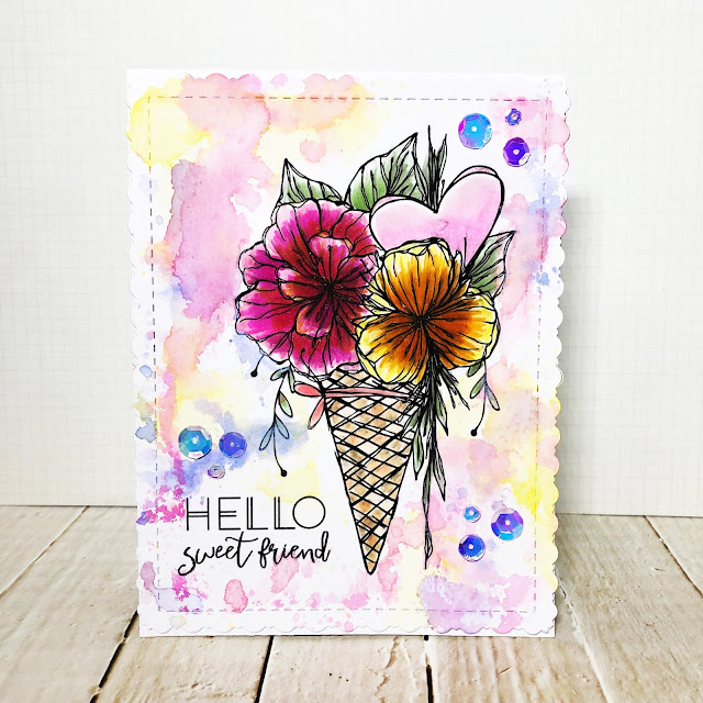 ScrappyScrappy - Flowers & Coffee with Unity Stamp #scrappyscrappy #unitystampco #quicktipvideo #youtube #card #cardmaking #stamp #stamping  #timholtz #distressoxide #watercolor #floral #sequins #gracielliedesign #copicmarkers #spectrumnoir #inksmooshing