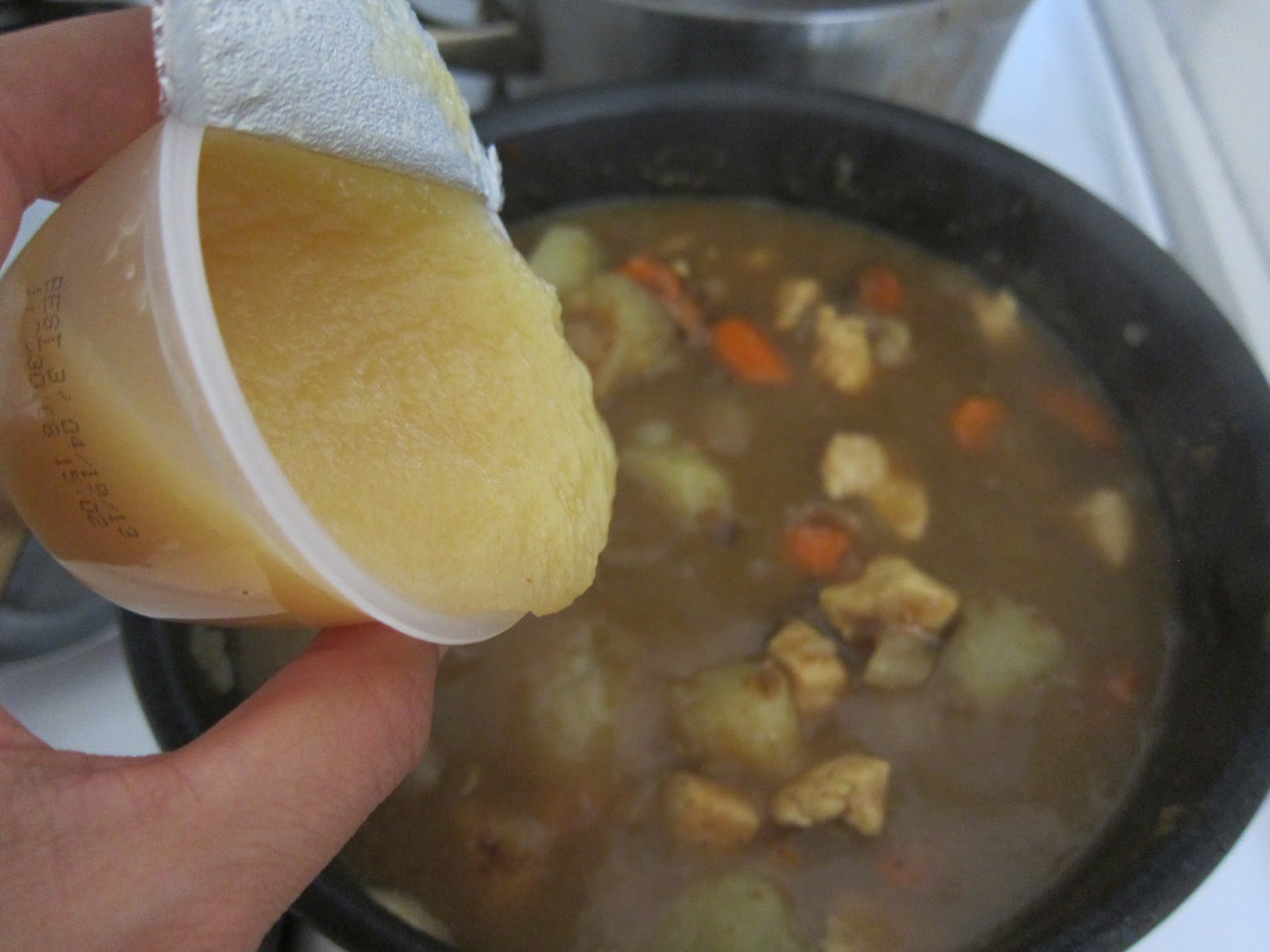 Dinner wa?: japanese curry with apple sauce