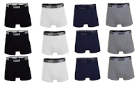 Set di 12 slip o boxer per uomo in varie taglie, 95% cotone a soli €18,90! Logo Set di 12 slip o boxer per uomo in varie taglie, 95% cotone a soli €18,90!