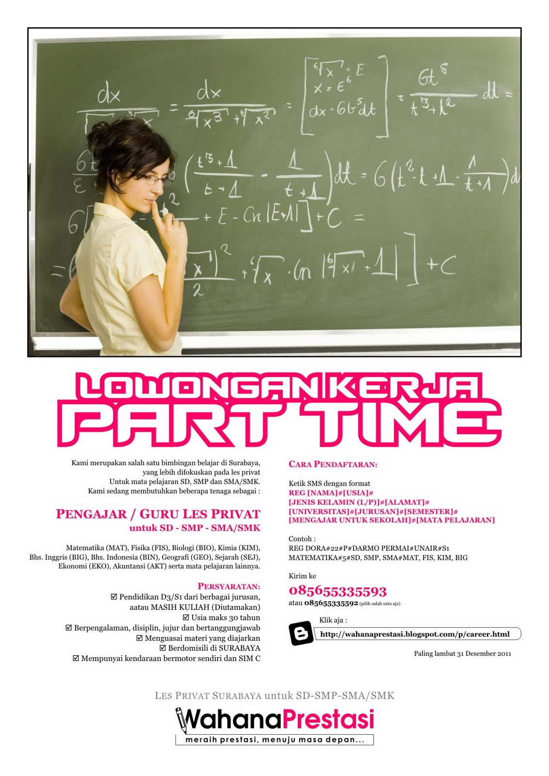 Lowongan Kerja Guru Les Privat Sd Surabaya Seputaran Guru Lowongan Kerja Guru Les Privat Sd Surabaya Seputaran Guru