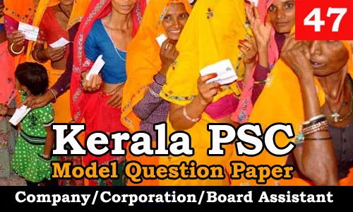 Model Question Paper Company Corporation Board Assistant - 47