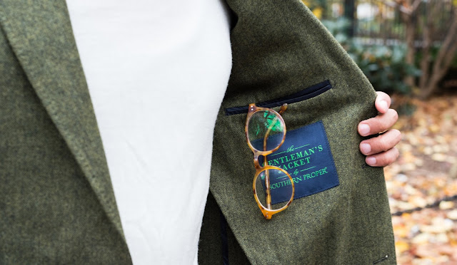 Southern Proper Gentleman's Jacket in Green Herringbone Menswear Preppy Southern Proper Gentleman's Jacket in Green Herringbone Menswear Preppy