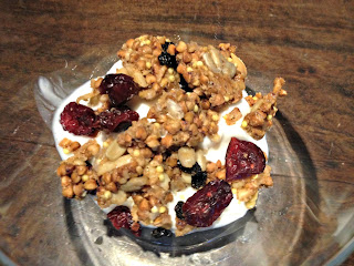 bowl of yogurt with granola 