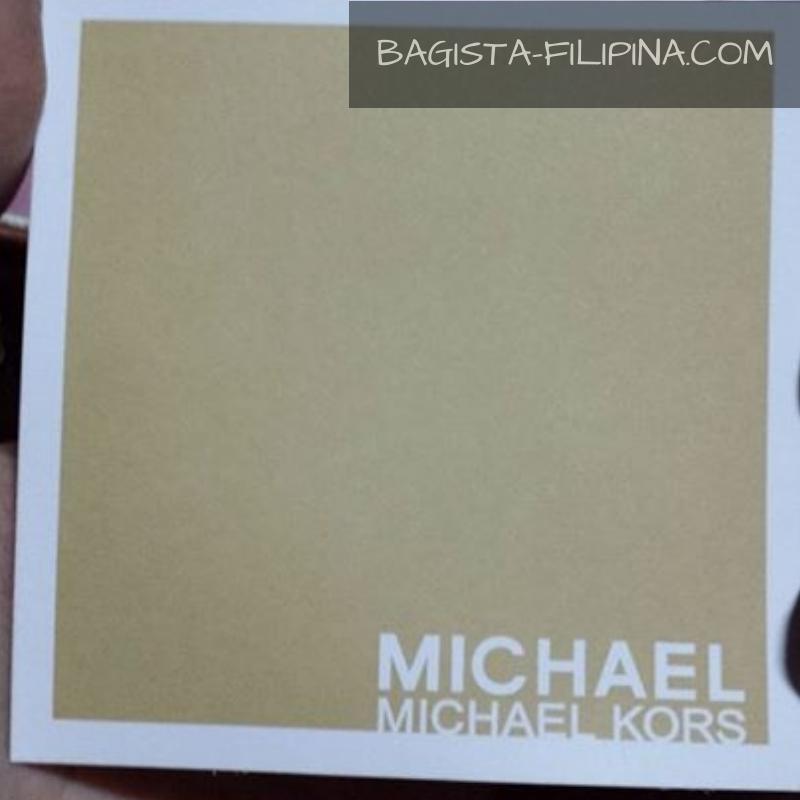 michael kors authentication card