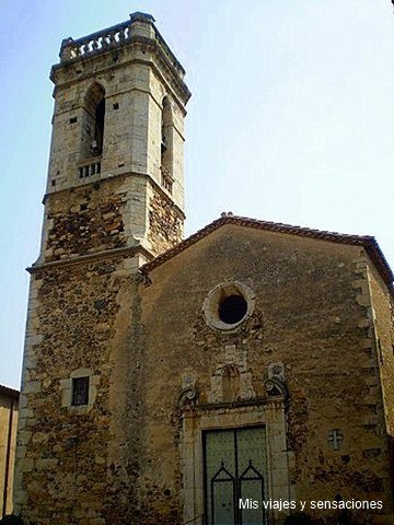 Iglesia barroca de Santa Eulalia, Cruilles, pueblos del bajo ampurdán, Costa Brava, Gerona