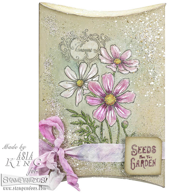 Stampendous Cosmos spray - water colours