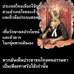 ประเทศไทยเลือกใช้กฎหมายตามอำเภอใจของเจ้า และลิ่วล้อประจบสอพลอ