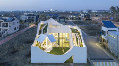 the Flying house rumah unik di korea selatan flying house south korea