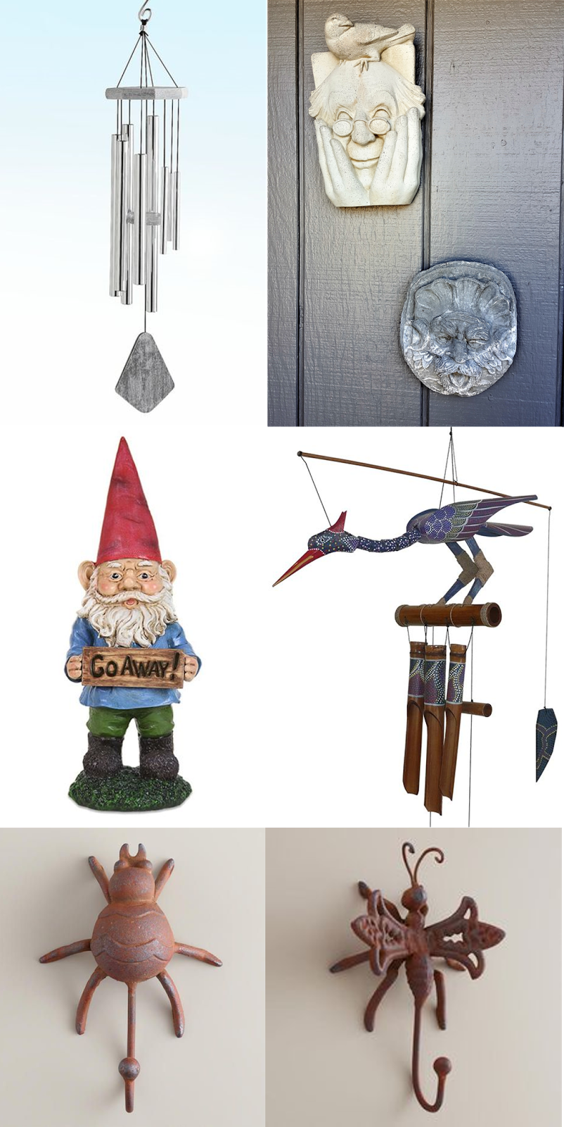 Boho ‘make-do redo’ patio reveal - accessories collage www.BoHoHome.com @bohosusan