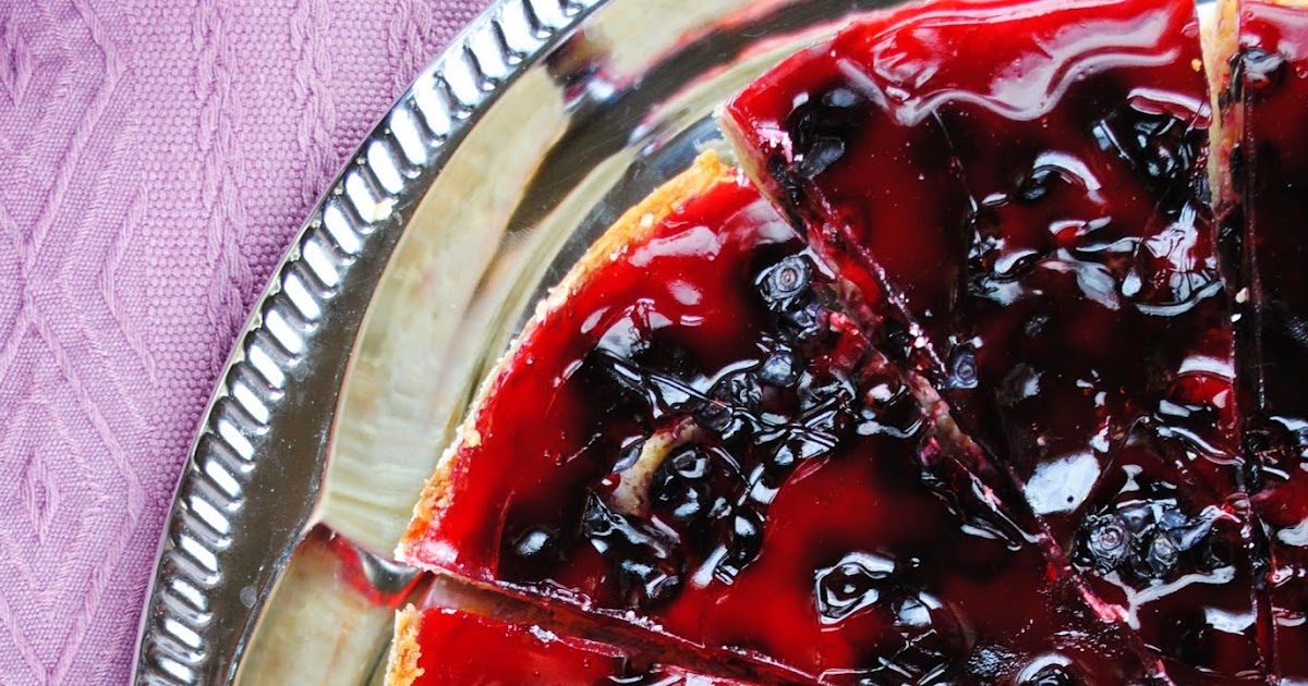 Vegan blueberry jelly cake VeganSandra