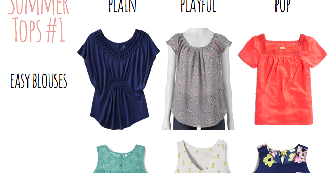 Putting Me Together: Shopping Help: Plain and Playful Summer Tops #1