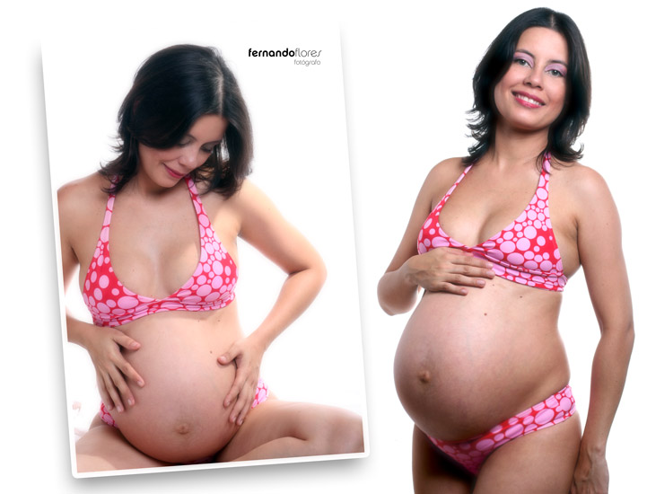 El tamaño perfecto de la panza perfecto para un photoshoot