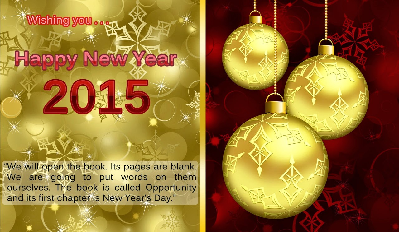 Best Wishes for Happy New Year Holiday Greetings Cards