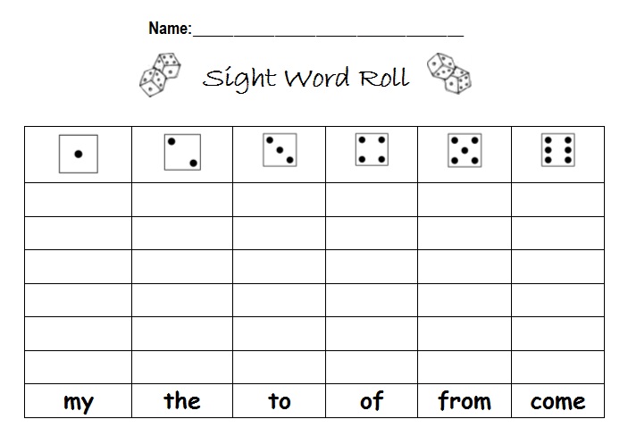 roll-and-trace-sight-words-word-families-kindergarten-reading-word