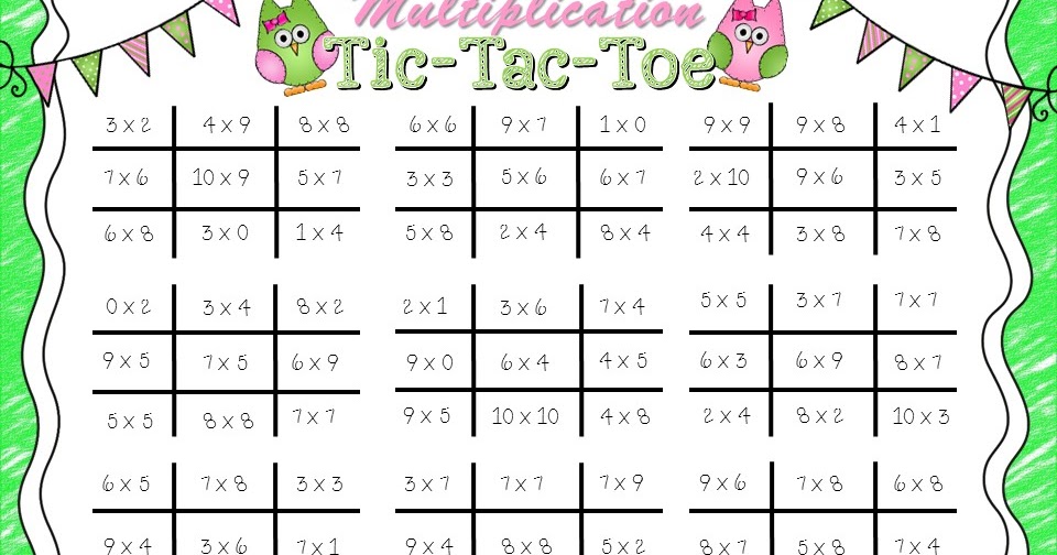 TicTacToe Multiplication Strategy