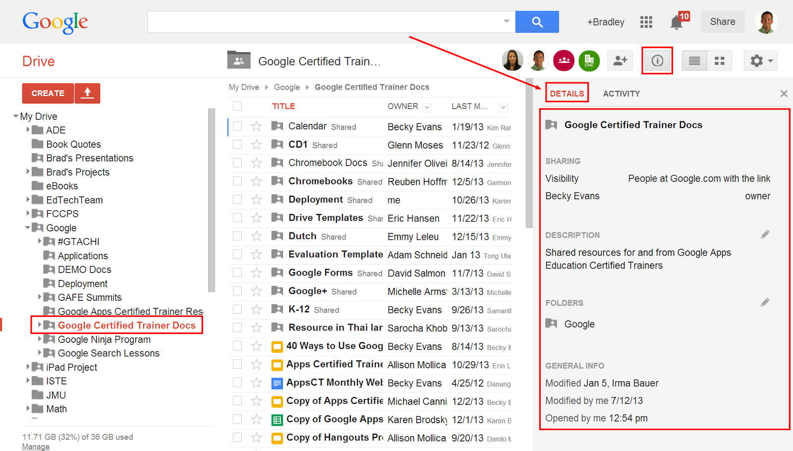Did You Know? Details and Activity in Google Drive