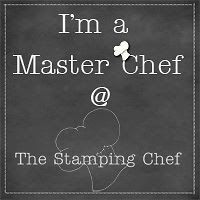 I won a  challenge at the stamping chef
