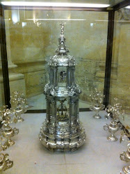 The Silver Monstrance used on Corpus Christi