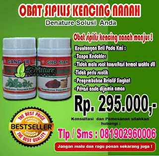 OBAT SIPILIS DAN GONORE DE NATURE