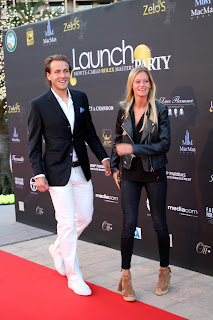 Lucas Pouille And His Girlfriend At Zelos Launch Party Celinalafuentedelavotha E 
