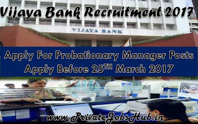 Vijaya Bank Recruitment