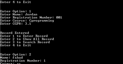 student record c++ programming project for beginners - Learn c++ by Jawad