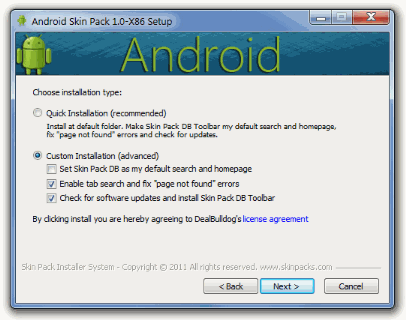 android transformation pack for windows 7