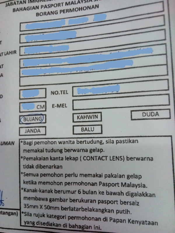 Gedebak Gedebuk Buat Passport (Renew/Baru)