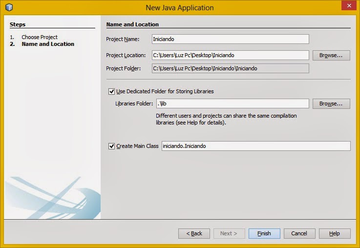 PROGRAMANDO FÁCIL: Creando proyecto en Netbeans