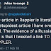 Wikileaks founder Julian Assange calls Maria Ressa's Rappler stupid