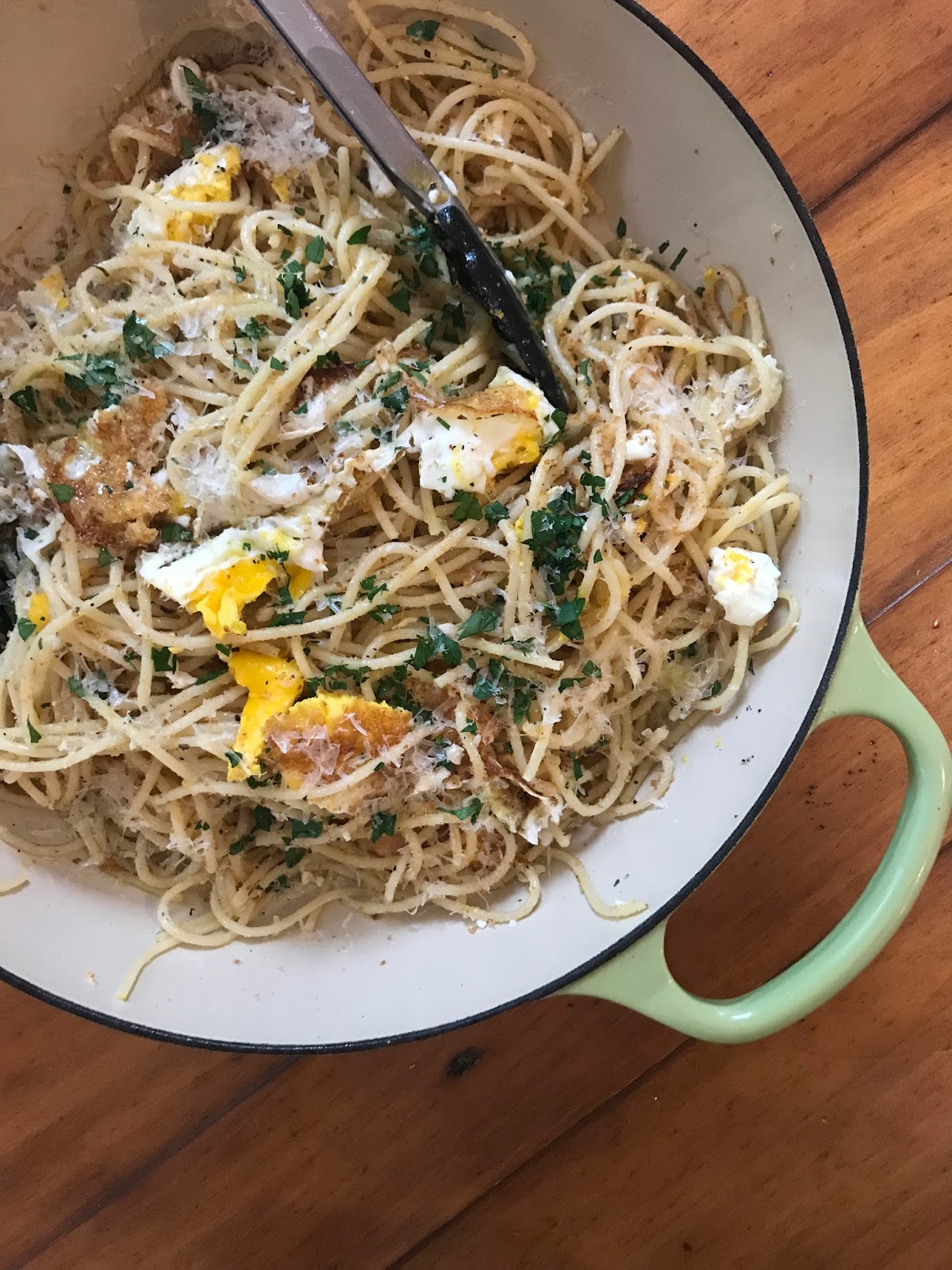 siriously delicious Spaghetti with Fried Eggs