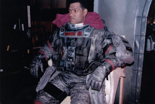 Laurence Fishburne durante el rodaje de Horizonte final Laurence Fishburne durante el rodaje de Horizonte final