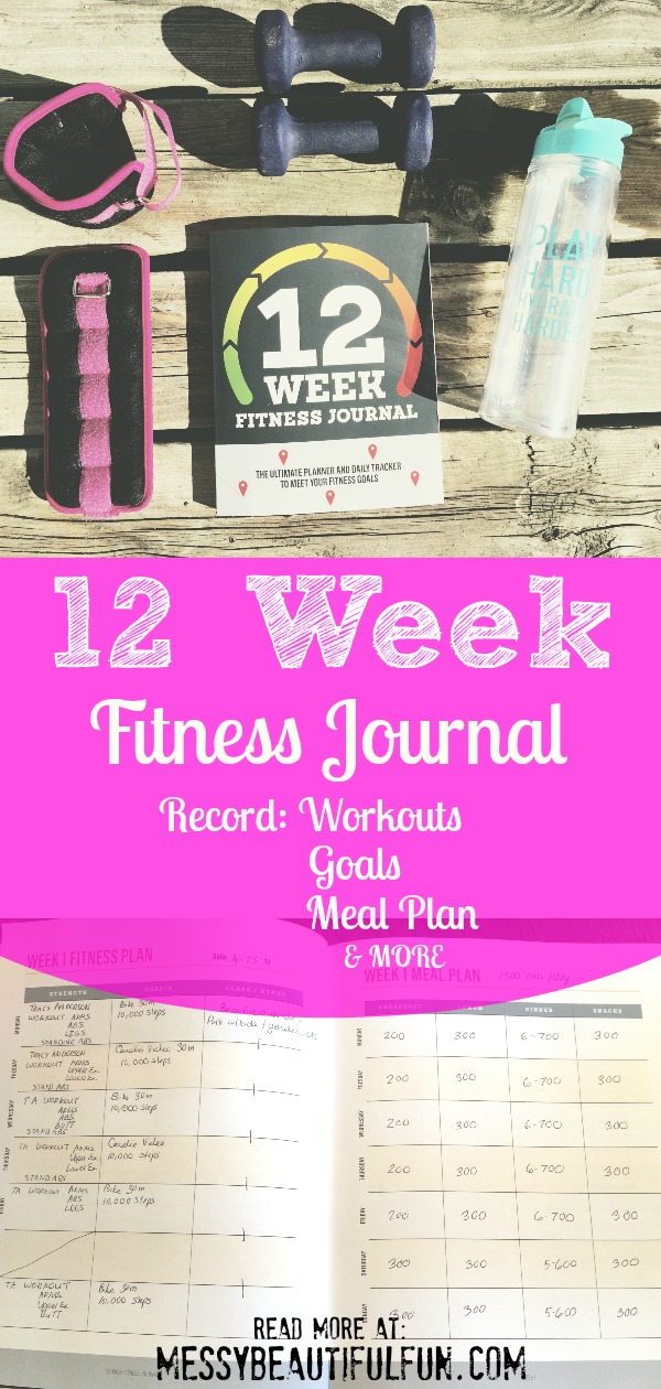Messy, Beautiful, Fun 12 Week Fitness Journal Journey