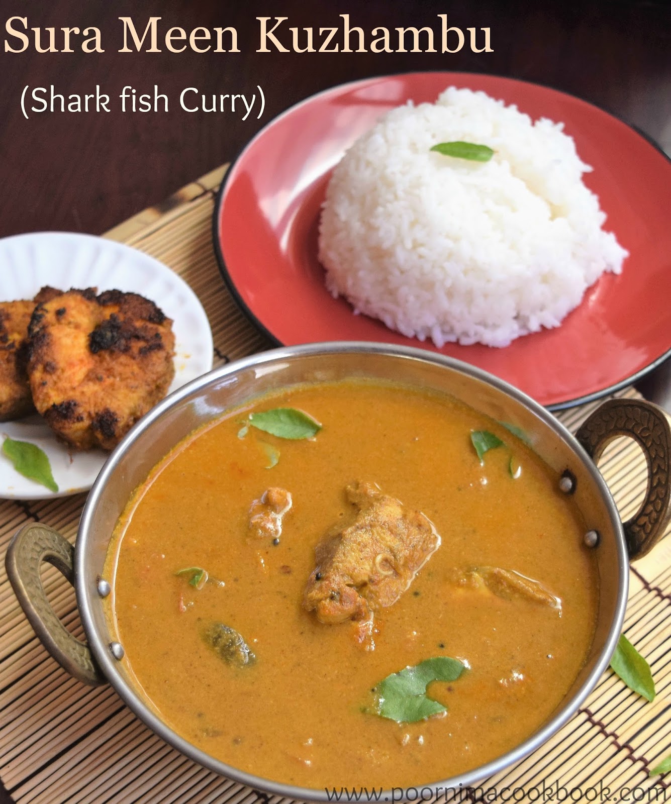 Poornima's Cook Book Sura Meen Kulambu / Shark Fish Curry Tamilnadu