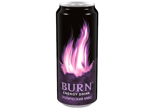 Новый Burn energy drink «Тропический Микс», Бёрн энергетический напиток «Тропический Микс», Новый Burn «Тропический Микс» состав цена стоимость пищевая ценность Россия 2018