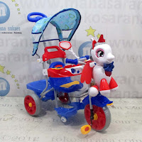 family unicorn baby tricycle
