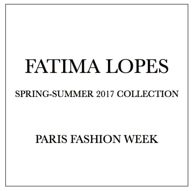 On the Catwalk with Fatima Lopes