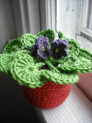 african crochet flower pot violet flowers pots series purple violets pattern lomets chair hardier fortunately version patterns dscf0018