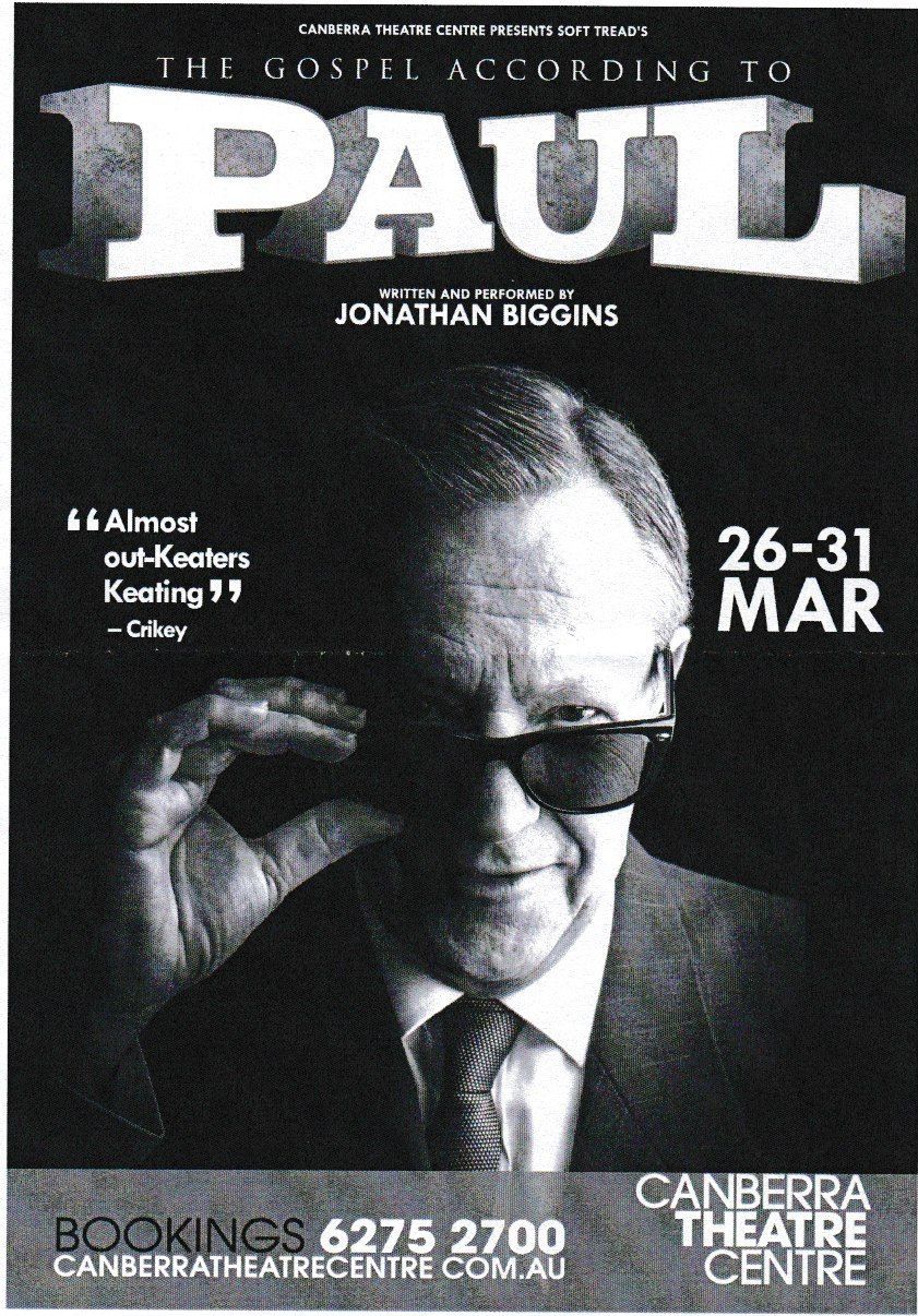 Canberra Critics Circle The Gospel According to Paul