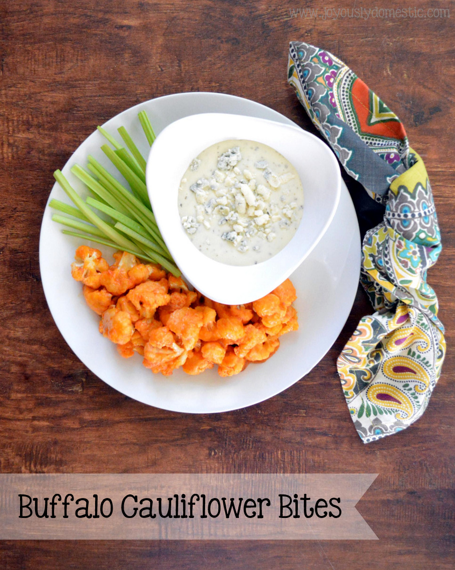 Joyously Domestic Buffalo Cauliflower Bites