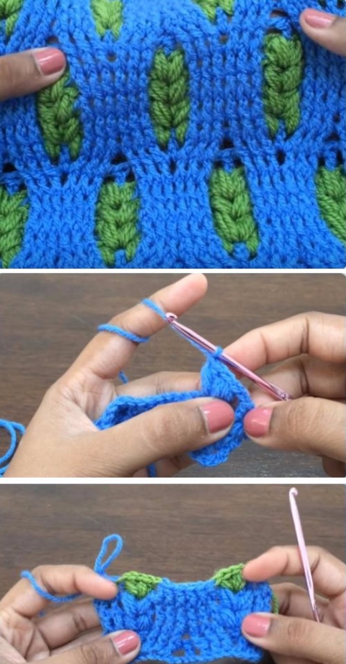 Wheat Crochet Stitch - Free Pattern + Tutorial 